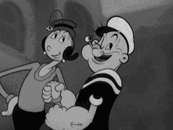 Vintage Classic Cartoon Popeye