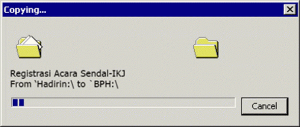 Vintage Copy Pasting Loading Bar GIF