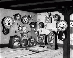 Vintage Disney Clock Ticking GIF