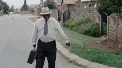Vintage Footage Man Walking Away GIF