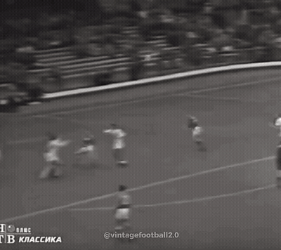 Vintage Football Soccer Game GIF