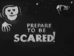 Vintage Halloween Be Scared GIF