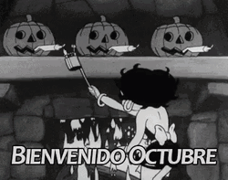 Vintage Halloween Betty Boop October GIF