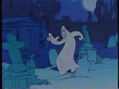 Vintage Halloween Casper Scooby-Doo GIF