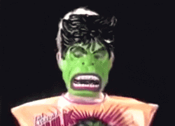 Vintage Halloween Costume Incredible Hulk GIF