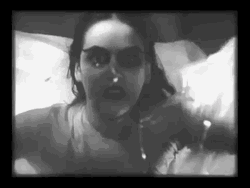Vintage Halloween Creepy Lady GIF
