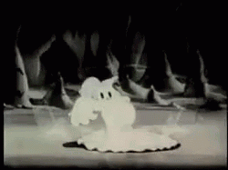 Vintage Halloween Ghost Dance GIF