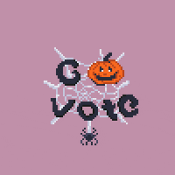 Vintage Halloween Go Vote GIF