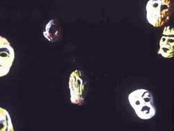 Vintage Halloween Horror Masks GIF