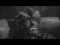 Vintage Halloween Teenage Werewolf GIF