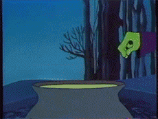 Vintage Halloween Witch Magic GIF