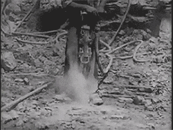 Vintage Video Of Using A Jackhammer GIF