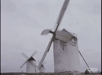 Vintage Wind Turbine GIF