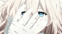 Violet Evergarden Anime Hand Stare