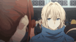 Violet Evergarden Fake Smile GIF