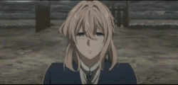Violet Evergarden Sad Huff GIF