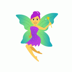 Violet Fairy Digital Animation  GIF