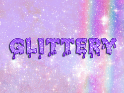 Violet Glittery Sparkle Text GIF