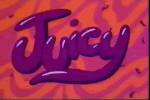 Violet Juicy Text GIF