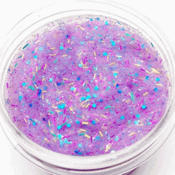 Violet Slime With Pom Poms GIF