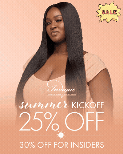Virgin Hair Extensions Summer Kickoff 25% Off GIF