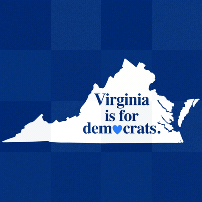 Virginia Is For Democrats With Map GIF