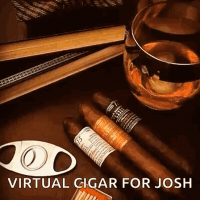 Virtual Cigar And Whiskey For Josh GIF
