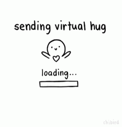 Virtual Friend Hug Loading GIF