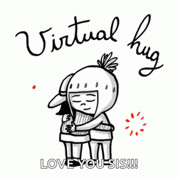 Virtual Hug Love You Sis GIF