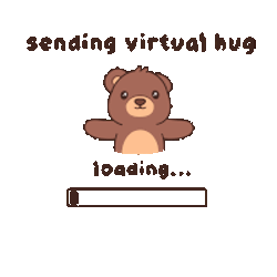 Virtual Hug Sending My Love Sticker GIF