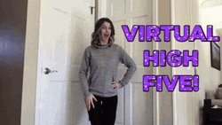 Virtual Team High Five GIF
