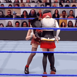 Virtual WWE Female Wrestlers Body Slam GIF