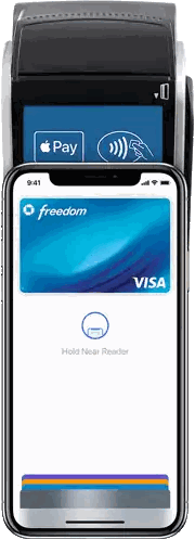 Visa Card Displayed On IPhone Sticker