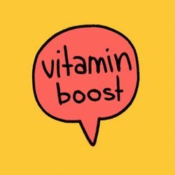 Vitamin Boost Bubble Head GIF