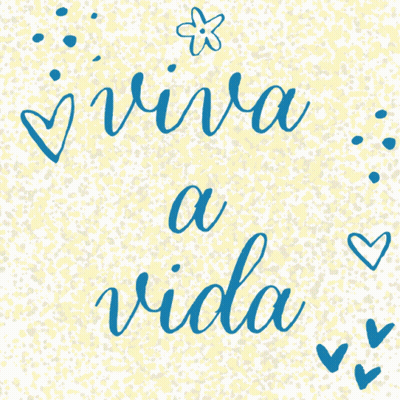 Viva A Nossa Familia Sign With Hearts And Flower GIF