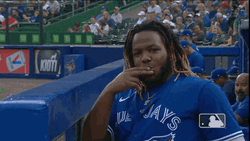 Vladimir Guerrero Jr. Peace Sign GIF