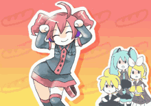 Vocaloid Kasane Teto Dancing Happy GIF