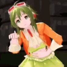 Vocaloid Megpoid Belly Aching Laugh GIF