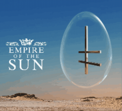 Voice Empire Poster With Microphone And Cartoon Characters GIF