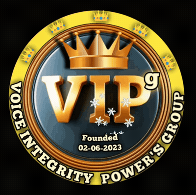 Voice Integrity Powers Group Logo With Crown GIF