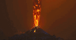 Volcanic Lava Explosion