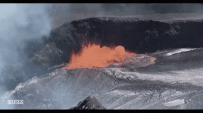 Volcano Erupting USGS Image GIF