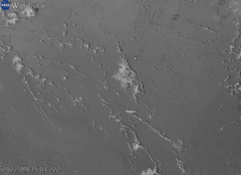Volcano Eruption Tonga Explode Footage GIF