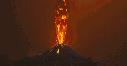 Volcano Lava Eruption GIF