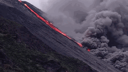 Volcano Lava Flow GIF