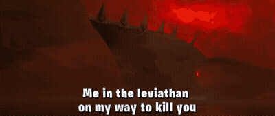 Volcano Saying Me In The Leviathan On My Way To Kill You GIF