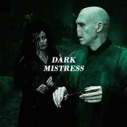 Voldemort's Dark Mistress Bellatrix Lestrange GIF