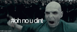 Voldemort Shaking His Head GIF