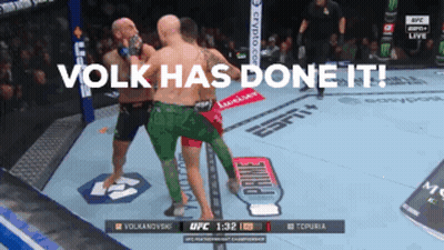 Volkanovski Vs Topuria Boxing Match Saying Volk Has Done It GIF