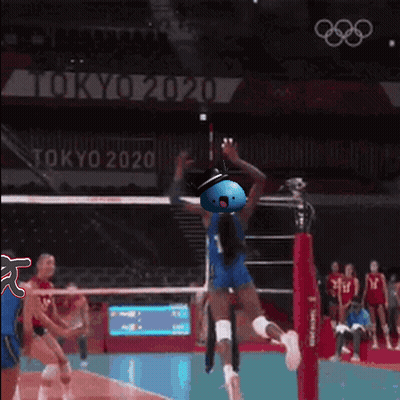 Volleyball Game At Tokyo 2020 Games GIF